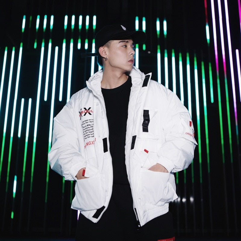Streetwear windbreaker coat parka