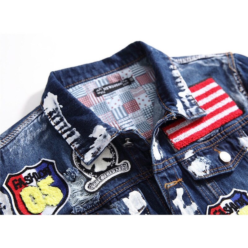 "FLAG EMBROIDERY JACKET"  FROM URBAN HARAJUKU COLLECTIONS